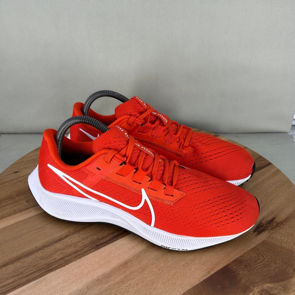 Nike Air Zoom Pegasus 38 Bright Orange White Running Shoes CZ1901-802 Womens 9